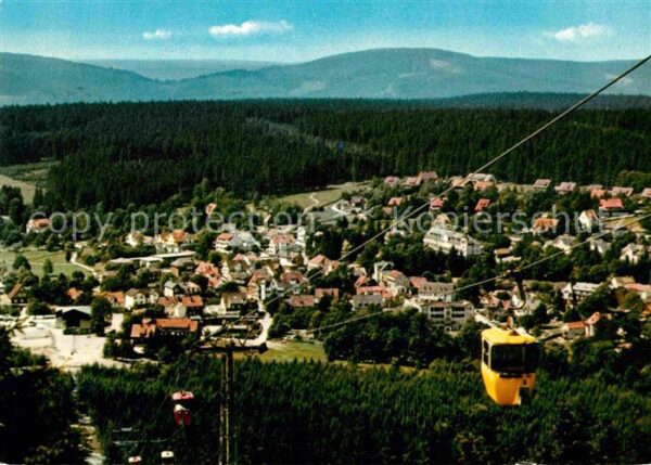 Hahnenklee-Bockswiese Harz Blick von der Bocksberg Seilbahn