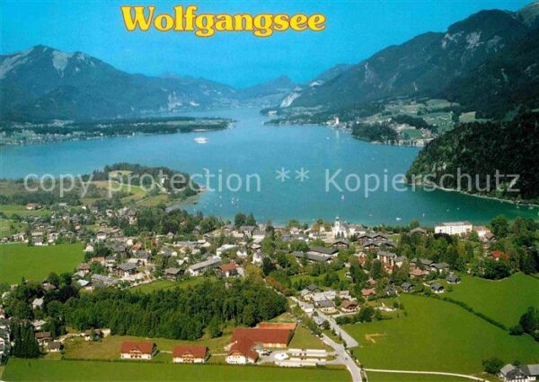 Strobl Wolfgangsee Fliegeraufnahme