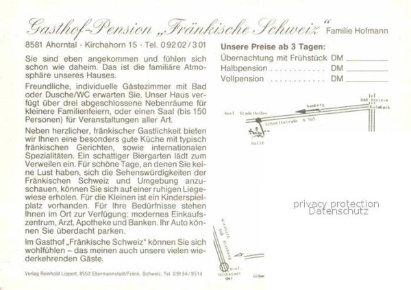 Ahorntal Gasthof Pension Fränkische Schweiz Gast – Bild 2