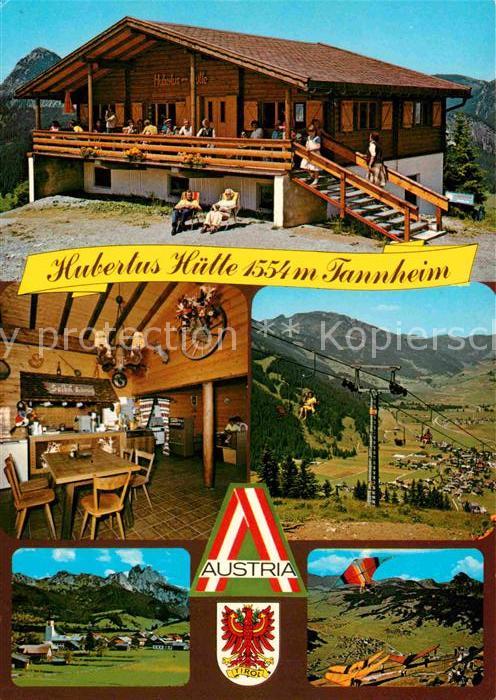 Tannheim Tirol Hubertus Hütte Gaststube Sessellift Dra