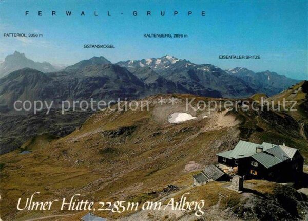 St Anton Arlberg Ulmer Hütte Ferwall Gruppe Fliegeraufna