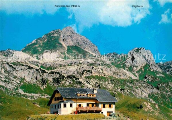 Schroecken Vorarlberg Biberacher Hütte Künzelspitze Giglturm