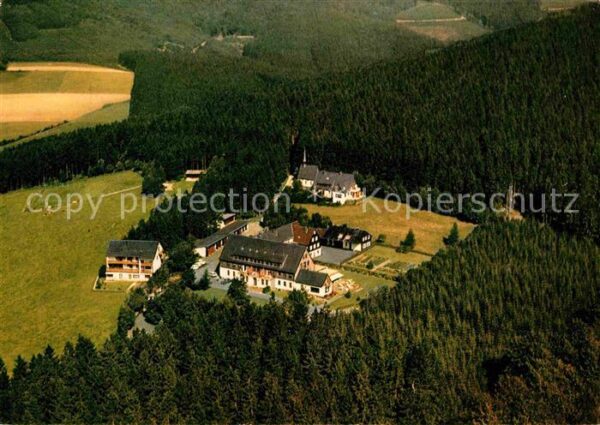 Oberkirchen Sauerland Berghotel Hoher Knochen Fliegeraufnahme