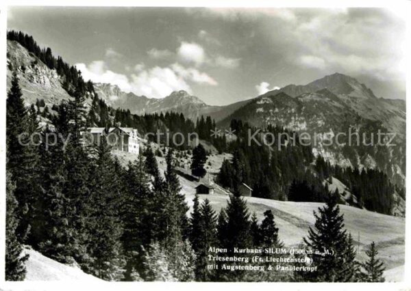 Triesenberg Alpenkurhaus Silum mit Augstenberg und