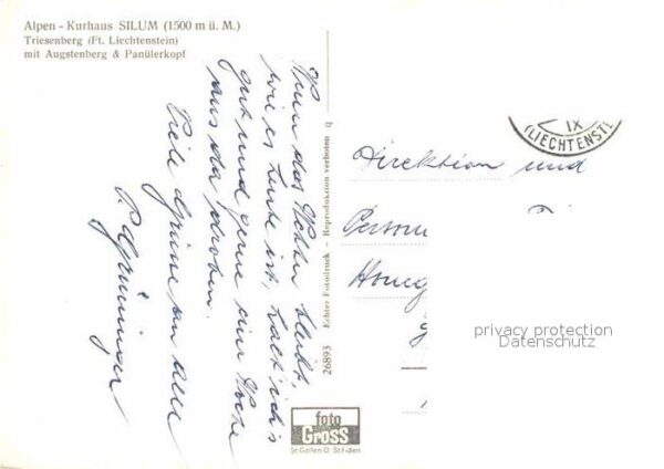 Triesenberg Alpenkurhaus Silum mit Augstenberg und – Bild 2