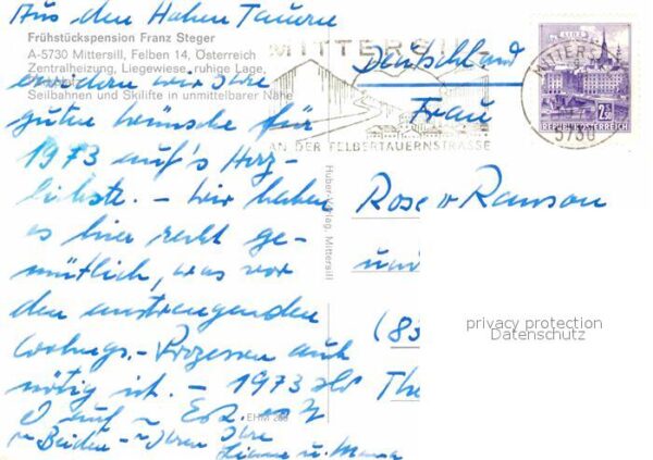 Mittersill Oberpinzgau Frühstückspension Franz Steger – Bild 2