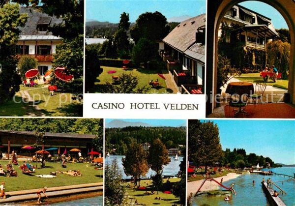 Velden Woerthersee Casino Hotel Garten Badestrand