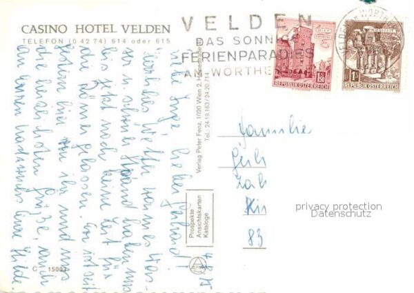 Velden Woerthersee Casino Hotel Garten Badestrand – Bild 2