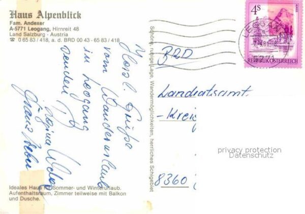 Leogang Pension Haus Alpenblick Brunnen Alpenbl – Bild 2