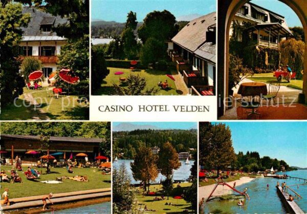 Velden Woerthersee Casino Hotel Garten Badestrand