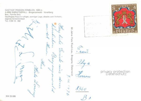 Sibratsgfaell Vorarlberg Gasthof Pension Ifenblick Bregenzerwald – Bild 2