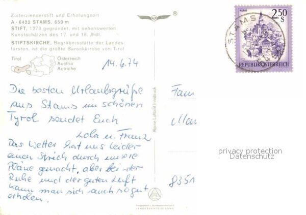 Stams Zisterzienserstift Erholungsort Alpen F – Bild 2