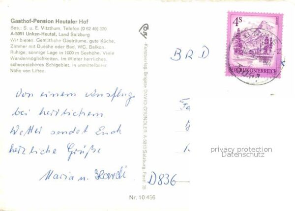Heutal Unken Gasthof Pension Heutaler Hof Landschaft – Bild 2