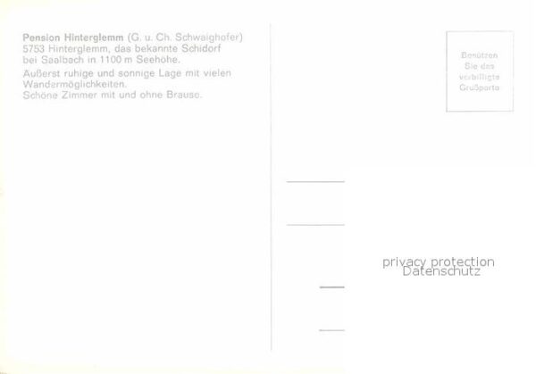 Hinterglemm Saalbach Pension Hinterglemm – Bild 2