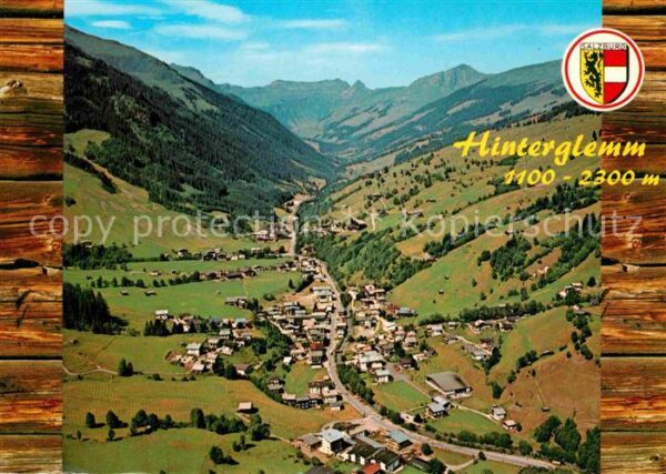 Hinterglemm Saalbach mit Talschluss Kitzbüheler Alpen Fliege