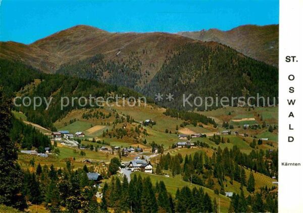 St Oswald Kaernten Sommerfrische Wintersport Fliegeraufnah