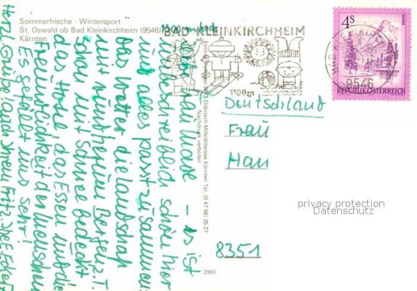 St Oswald Kaernten Sommerfrische Wintersport Fliegeraufnah – Bild 2