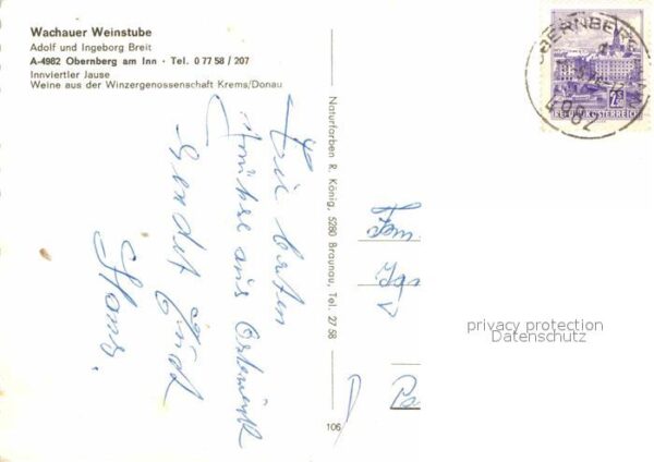 Obernberg Inn Wachauer Weinstube Innviertler Jause – Bild 2