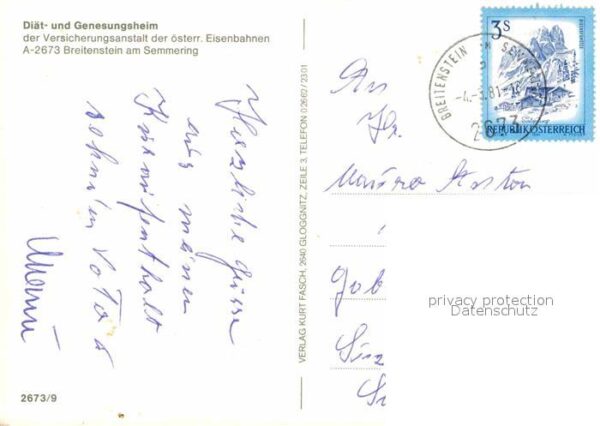 Breitenstein Niederoesterreich Diät und Genesungsheim – Bild 2