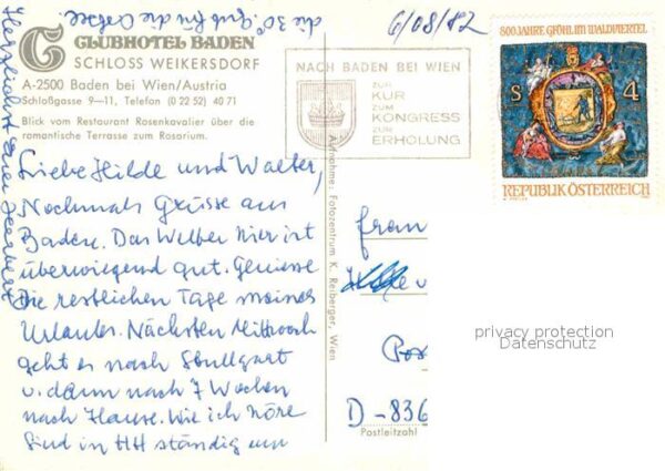 Baden Wien Clubhotel Baden Schloss Weikersdorf Bli – Bild 2