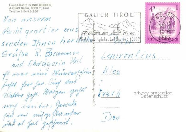 Galtuer Tirol Haus Elektro Sonderegger – Bild 2