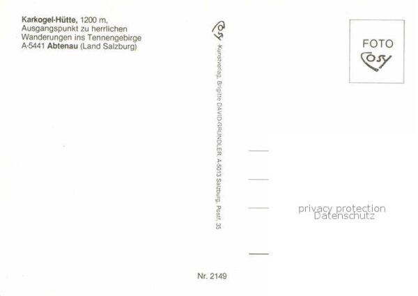 Abtenau Karkogel Hütte Sessellift Tennengebirge – Bild 2