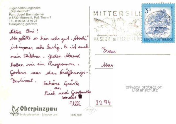 Mittersill Oberpinzgau Jugenderholungsheim Dietsteinhof Winter – Bild 2