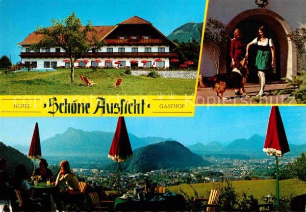 Salzburg Oesterreich Hotel Gasthof Schöne Aussicht Alpenpano