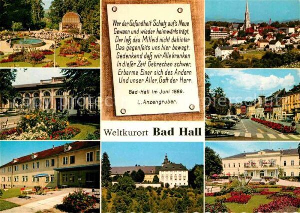 Bad Hall Oberoesterreich Weltkurort Musikpavillon Kurpark Trinkh