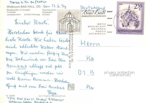 Bad Hall Oberoesterreich Weltkurort Musikpavillon Kurpark Trinkh – Bild 2