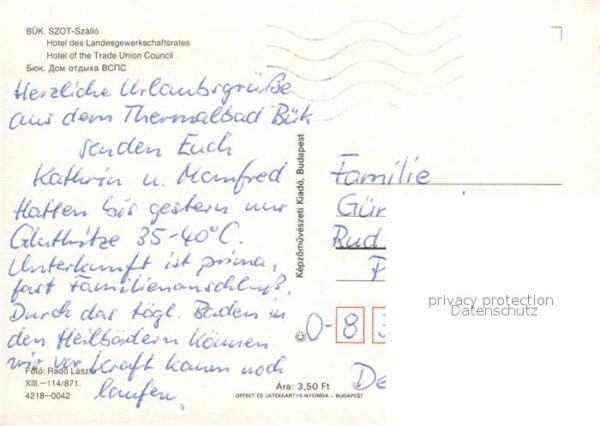 Buek Buekfuerdoe Bad Hotel des Landesgewerkschaftsrates – Bild 2