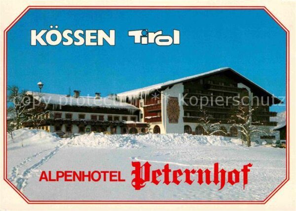 Koessen Tirol Alpenhotel Peternhof im Winter