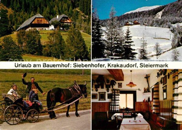 Krakaudorf Urlaub am Bauernhof Gaststube Pferdekut