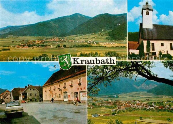 Kraubath Mur Panorama Murtal Kirche Marktplatz