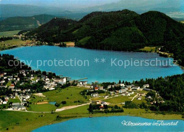 Klopeinersee Jauntal Fliegeraufnahme