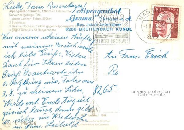 Pertisau Achensee Alpengasthof Gramai im Falzthurntal Hoc – Bild 2