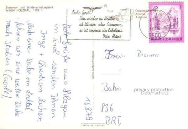 Holzgau Hauptort des Lechtales Fliegeraufnahme – Bild 2