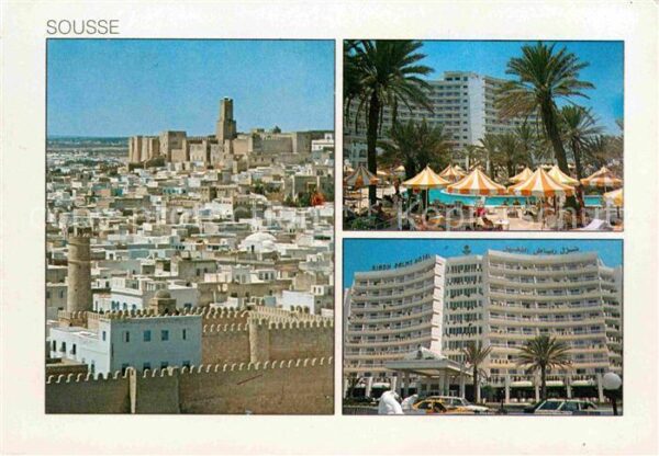 SOUSSE  Tunesie La ville et Riadh Hotel Palms Piscine
