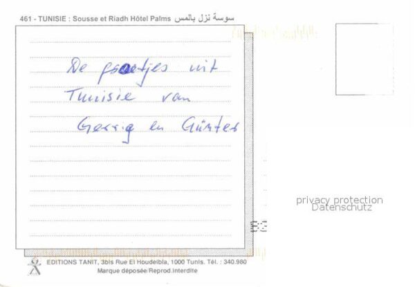 SOUSSE  Tunesie La ville et Riadh Hotel Palms Piscine – Bild 2