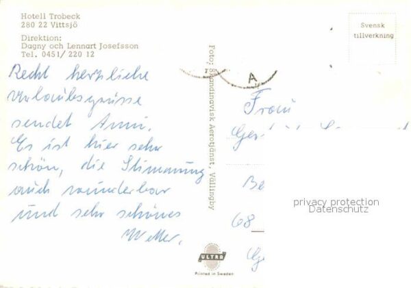 Vittsjoe Hotel Trobeck Fliegeraufnahme – Bild 2