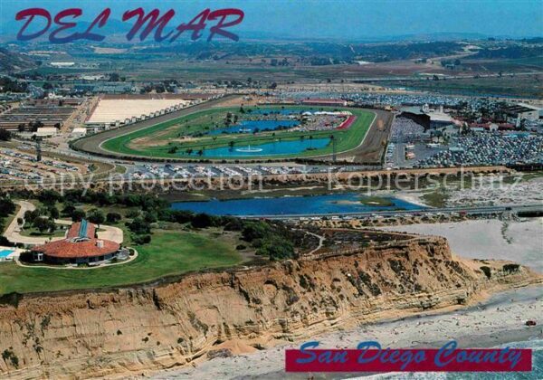 Del Mar World class horse racing facility on th