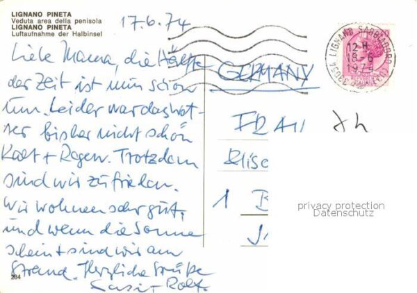Lignano Pineta Halbinsel Fliegeraufnahme – Bild 2