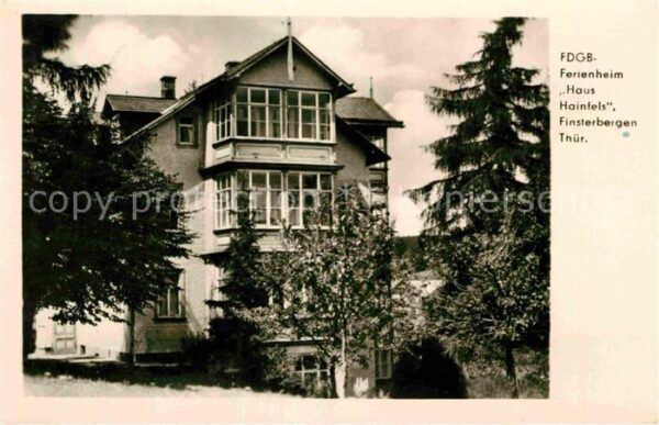 Finsterbergen FDGB Ferienheim Haus Hainfels