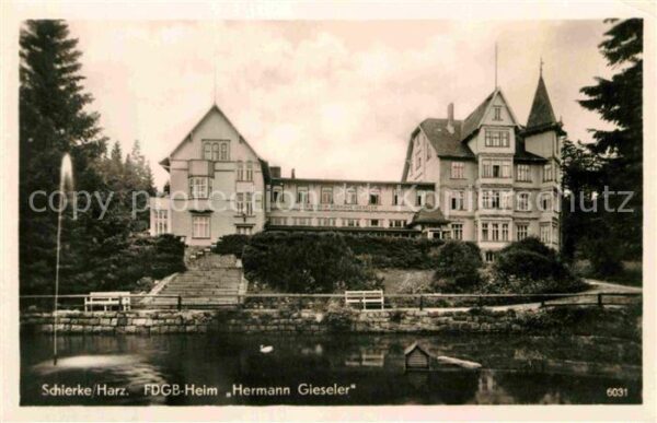 Schierke Harz FDGB Heim Hermann Gieseler Schwanenteic