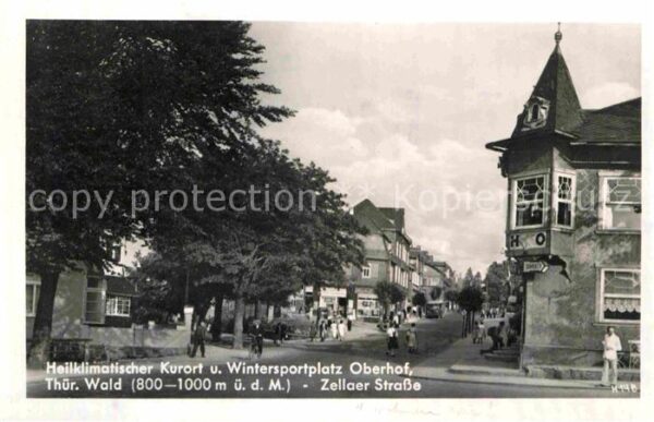 Oberhof Thueringen Zellaer Strasse Heilklimatischer Kurort