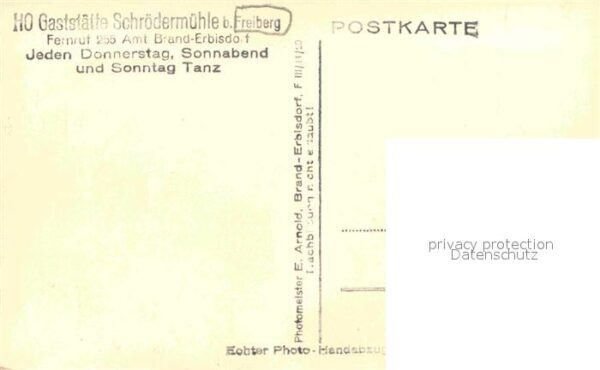 Freiberg Sachsen HO Gaststätte Schrödermühle – Bild 2