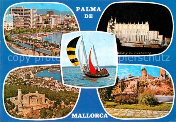Palma de Mallorca Hafen Segeln Kathedrale La Seu