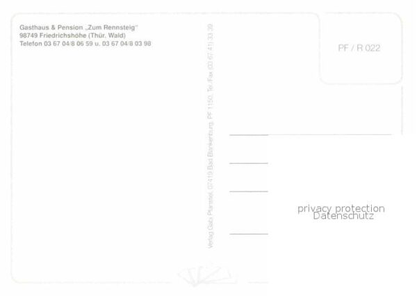 Friedrichshoehe Neuhaus Rennweg Gasthaus Pension Zum Rennsteig Winterpa – Bild 2