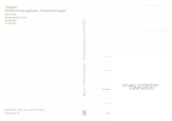 Templin FDGB Erholungsheim Friedrich Engels Dac – Bild 2