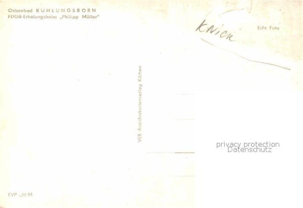 Kuehlungsborn Ostseebad FDGB Erholungsheim Philipp Müller – Bild 2